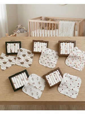 Bebelio Bebek Mendil 7li Paket %100 Organik Pamuk