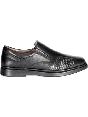 Solmaz Dimport 104K Siyah Hakiki Deri Erkek Ayakkabı