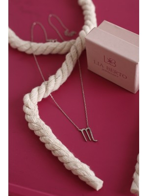 PremiumPort Zirkon Taşlı Akrep Burç 925 Ayar Gümüş Kolye, Şıklık ve Zarafet Sunar