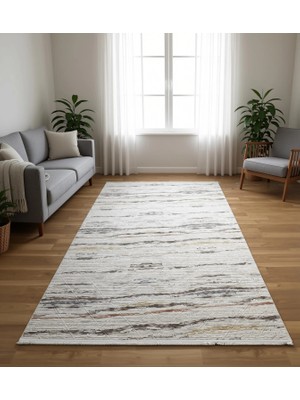 Bademli Halı Lüx Dokuma Taban Dekoratif Halı 8014 Renkli