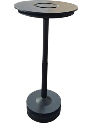 Helios Opto Helios HS8130 Furtuna Şarjlı Siyah Kasa LED Masa Lambası – 3 Renk Işık, Dimlenebilir, Type-C | Siyah Kasa