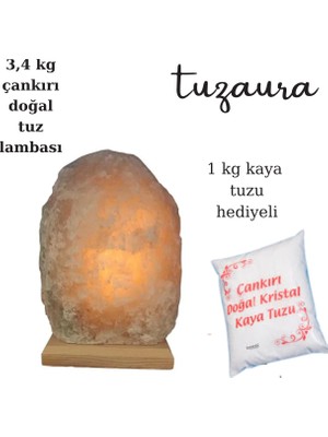 Tuzaura Tuz Lambası Çankırı Dogal model tuzlambası  3,4 Kg agırlıgında