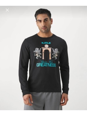 Nike Lebron Signature ''by Artist Jacob Rochester'' Long-Sleeve Uzun Kollu Siyah Erkek T-Shirt FQ4908-010