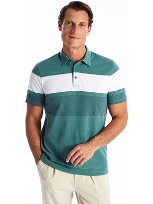 Lc Waikiki Yeni Sezon Polo Yaka Kısa Kollu Çizgili Erkek Tişört