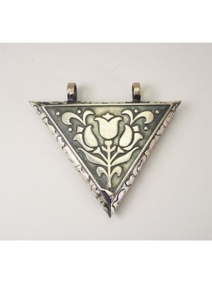 PremiumPort Erkek Gümüş Kolye, Orta Boy Lale Modeli, Muska Cevşen Hediye