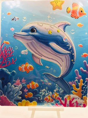 Duck Hoby 21X25 Çocuklar Için Boncuklu Taşlı Mozaik Elmas Boyama Goblen Pano Tablo Resim Boncuk Puzzle Diamond Painting