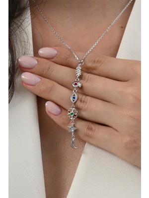 PremiumPort Şans ve Bereket Takısı 925 Ayar Gümüş Rodyum Kaplama