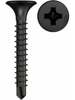 Torex Matkap Uçlu Alçıpan Vidası 3.5X25 Mm, Siyah Fosfat, 1p=22 Adet