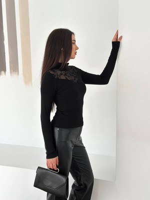 Noa Noa Balıkçı Yaka Flok Tül Bluz