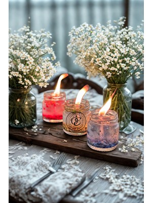 3'lü Jel Mum 40CC Kavanoz