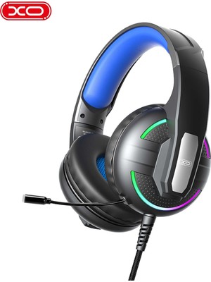 Xo GE09 RGB Led Işıklı Metal Mikrofonlu 2M Kablolu Bilgisayar Gaming Oyuncu Gamer Kulaklık 3D Stereo