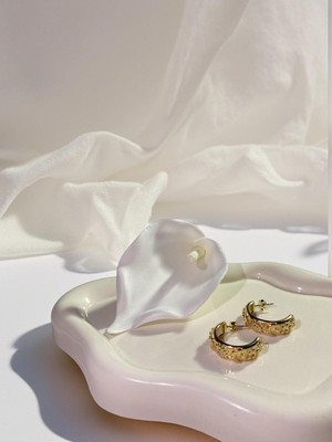 Ezgiarslanatalier Çelik Ay Güneş Vintage Küpe