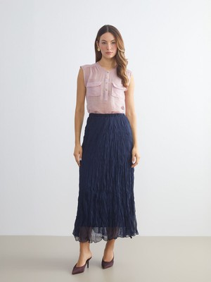 Lc Waikiki Yeni Sezon Beli Lastikli Pileli Etek