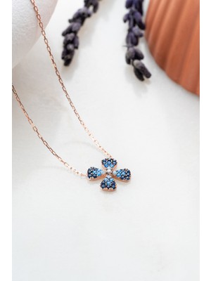 PremiumPort 925 Ayar Gümüş Renkli Minimal Şans Yonca Kolye