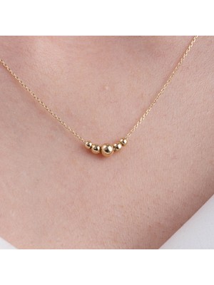 PremiumPort 925 Ayar Top Gümüş Modern Kolye, Zarif ve Şık Tasarım