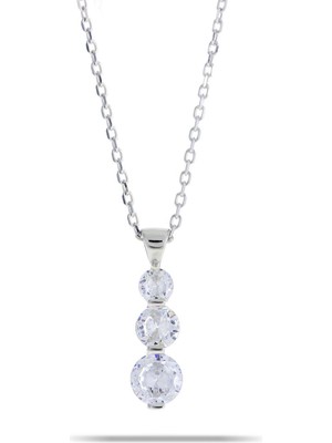 PremiumPort Şık Rodyum Kaplama Gümüş Kolye, Zarif Takı Tasarımı