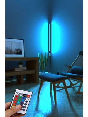Uzaktan Kumandalı LED Abajur Aplik Gece Lambası Kumandali - Rgb Model 120 cm