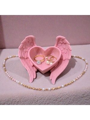 3D Tasarım  Melek Kanatlı Kalp Takı Standı