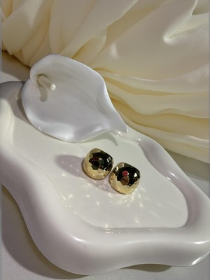 Ezgiarslanatalier Çelik Disko Küçük Top Küpe