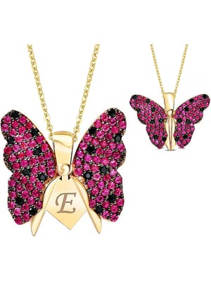 PremiumPort Açılır Kapanır Kelebek Altın Kaplama Kolye GMK29, Şık ve Zarif Tasarım