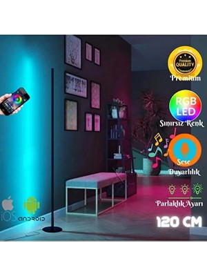 Rgb Oda Aydınlatma Sistemi Full Renk Çok Özellik Telefon Kontrollü 120 cm