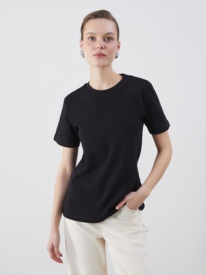 Lc Waikiki Yeni Sezon Bisiklet Yaka Kadın Tişört