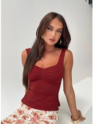 Les Séduisantes C.A. Dalgıç Kumaş Askılı Bluz