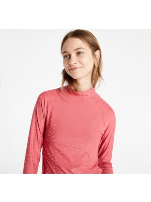 Nike Sportswear Icon Clash Mock Long Sleeve Top Pembe Uzun Kollu Kadın T-Shirt DD5098-622