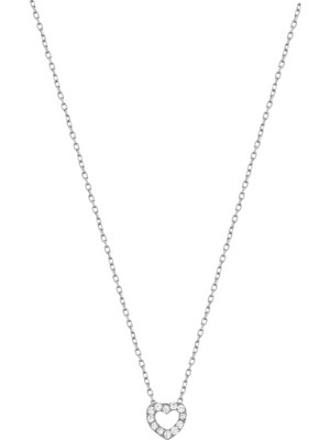 PremiumPort Şık ve Zarif 925 Ayar Gümüş Mini Kalp Kolye