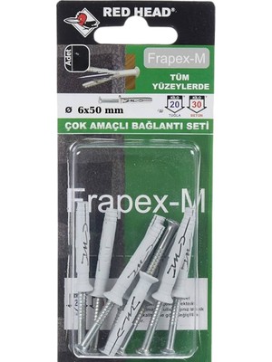 Torex Çok Amaçlı Bağlantı Seti Frapex-M Fx-M 6X50 Mm, Çakmalı, 1p= Adet