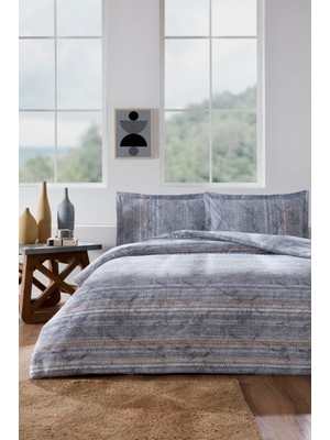 Alpateks Home 120X200CM Yataklara Özel %100 Pamuklu Çarşafı Lastikli Tek Kişilik Nevresim Takımı