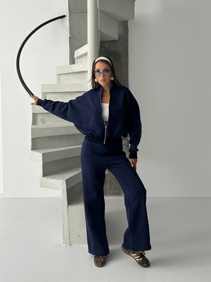 Savorzy Faye Fermuarlı Sweatshirt Eşofman Takımı