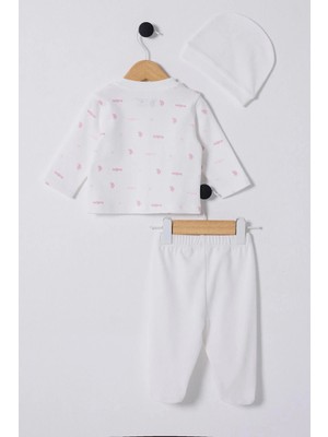U.S. Polo Assn. U.s.polo Assn Kız Bebek Patikli 3lü Takım - Beyaz