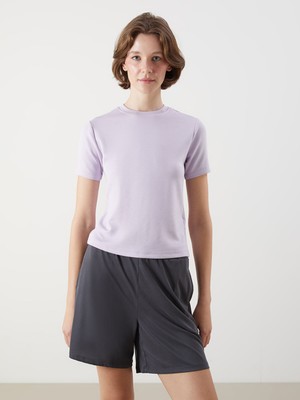 Lc Waikiki Yeni Sezon Bisiklet Yaka Kadın Tişört