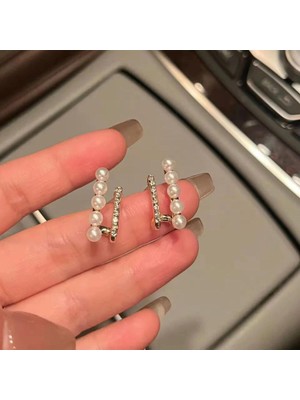 PremiumPort Modern Inci Detaylı Çelik Küpe, Şıklık ve Dayanıklılık Sunar