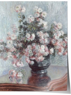 Zestia Poster Vazoda Çiçekler – Soft Pastel Salon Dekoru