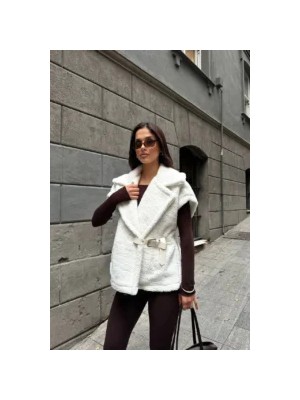 Savorzy Kemerli Peluş Kadın Yelek