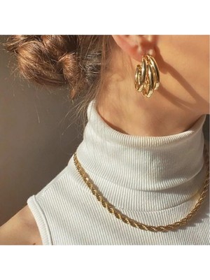 PremiumPort Paslanmaz Çelik Garantili Faturalı Küpe, Şık ve Dayanıklı Takı