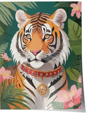 Zestia Poster Egzotik Kaplan Salon Dekoru