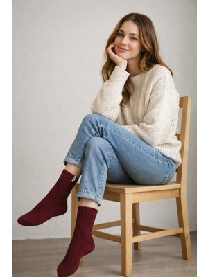 NordSox Bolero Alpaka Yünlü Kadın Kışlık Çorap
