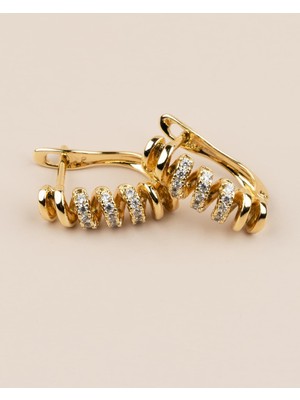 PremiumPort Şık ve Modern Tasarımlı Metal Küpe, Zarif Takı Aksesuarı