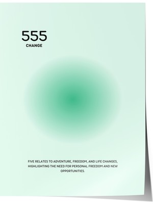 Zestia Poster 555 Change – Soft Yeşil Tonlar Salon Dekoru
