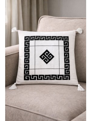 Onaltı Tekstil Punch Kırlent Kılıfı 2 Adet