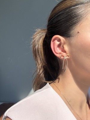 PremiumPort Şık ve Zarif Uzun Altın Küpe, Özel Tasarım Aksesuar