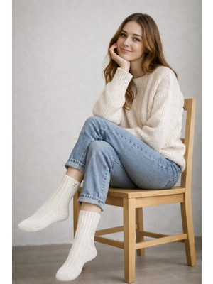 NordSox Bolero Alpaka Yünlü Kadın Kışlık Çorap