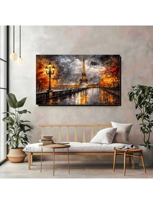 Artprinta Paris Eyfel Kulesi Kanvas Tablo – Sanatsal Şehir Manzarası Duvar Dekoru
