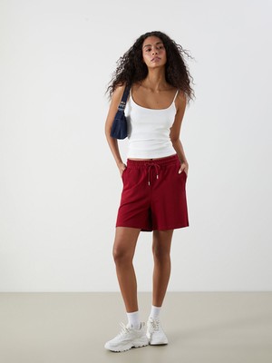 Lc Waikiki Yeni Sezon Beli Lastikli Kadın Şort