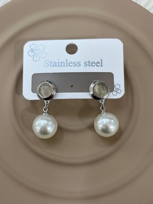 PremiumPort Şık ve Modern Incili Sallanan Küpe, Zarif ve Hafif Tasarım