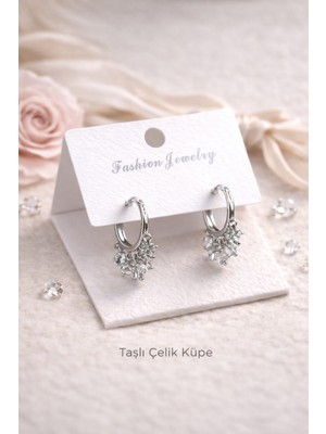 PremiumPort Şık ve Modern Kadın Çelik Küpe, Hafif ve Dayanıklı Tasarım