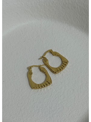 PremiumPort Şık Vintage Çelik Halka Küpe, Modern ve Zarif Tasarım